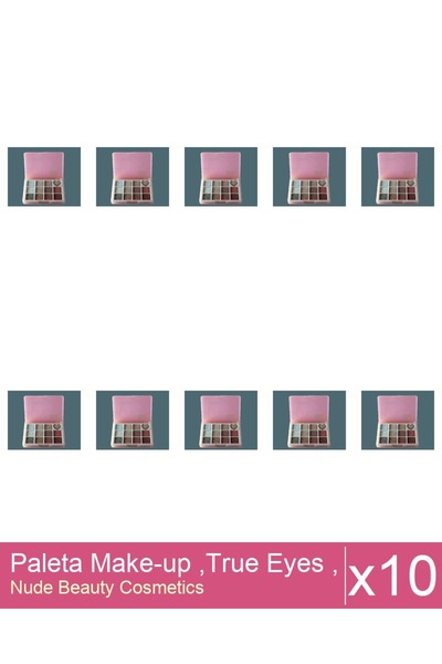 Makeup Set of 10x Make-up Palette, True Eyes, No. 02