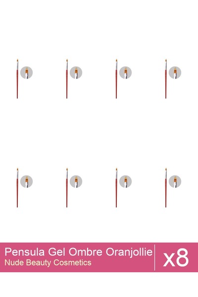 Makeup Set of 8x Oranjollie Ombre Gel Brush