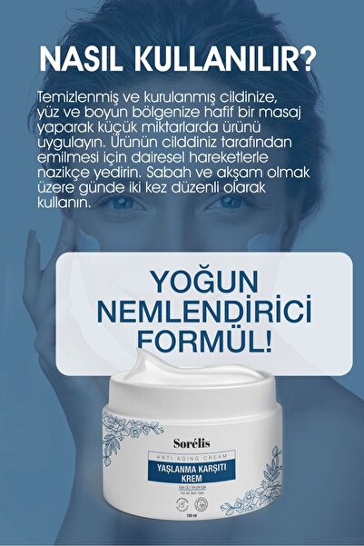 Sorelis Yaşlanma Ve Kırışıklık Karşıtı Krem & Botoks Etkili, Onarıcı, Sıklaşt...