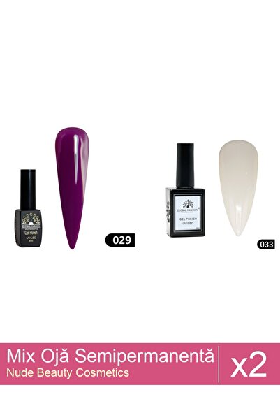 Makeup Set Mix 2 produse Nail Oja: Oja semipermanentă Global Fashion, Gel pol...