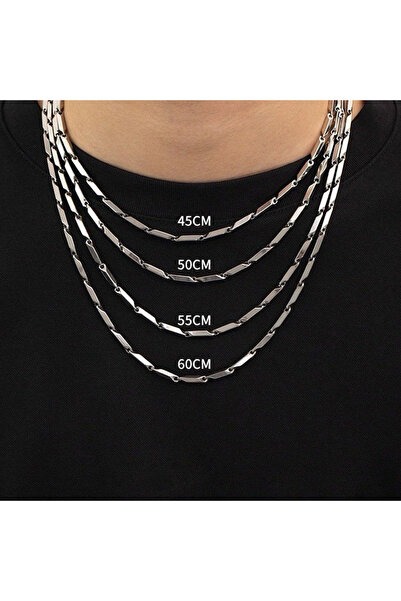 Choice سلسلة فولاذية بطول 60 سم، قطعة واحدة، سلسلة عصرية على طراز البانك واله...