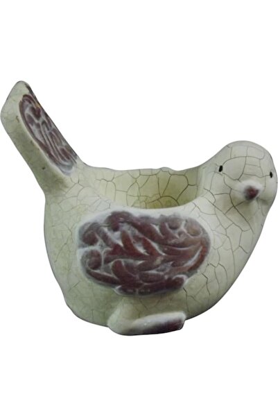 Goliat Candle holder, Goliat, white, bird-shaped design, 20x10cm