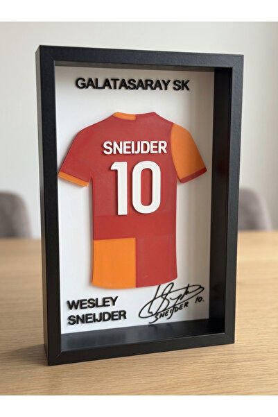 Riva Self Galatasaray Wesley Sneijder 3D Yazıcı Baskı Çerçeve Tablo - 14x21.5...
