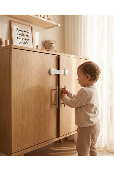 MORLİDO Baby Child Safety Cabinet and Drawer Lock Multi-Purpose Child Lock Super Strong Adhesion 1 Piece