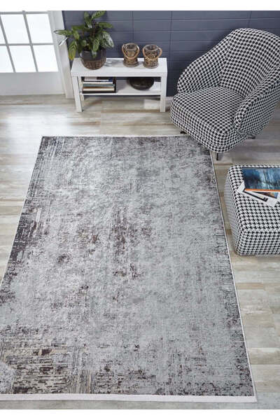 halinet Halı.Net White Modern Washable Non-Slip Living Room Carpet Haln-Hln1750