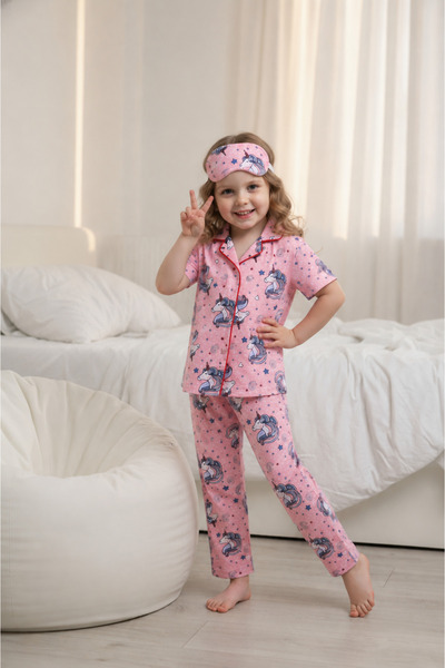 Kız Çocuk Unicorn Pijama Takımı