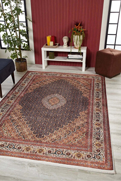 halinet Halı.Net Multi-Colored Classic Washable Non-Slip Living Room Carpet H...
