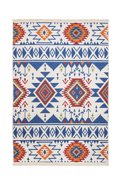 halinet Halı.Net Red Ethnic Bohemian Washable Non-Slip Living Room Carpet Pia...