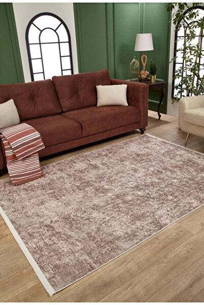 halinet Halı.Net Cream Vintage Antique Washable Non-Slip Living Room Carpet H...