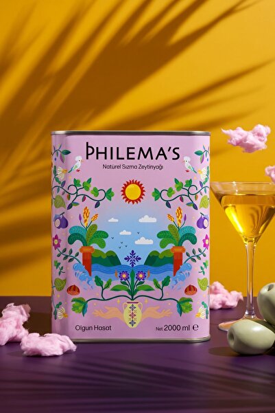 Philema's Aydın Memecik Cinsi Olgun Hasat 2 LT Natürel Sızma Zeytinyağı