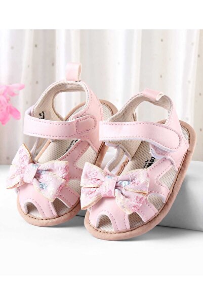 Cute Walk by Babyhug Booties With Floral Embroidery - Pink