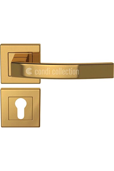 Condi Collection مقبض باب من الفولاذ المقاوم للصدأ 1601K PVD Gold Yale