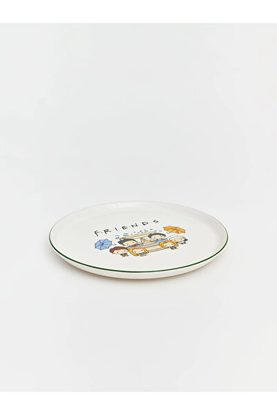 LC Waikiki Lcw Home Friends Printed Ceramic Plate 28 Cm-3 Lcw Home Mixed Friends Printed Ceramic Plate 28 cm