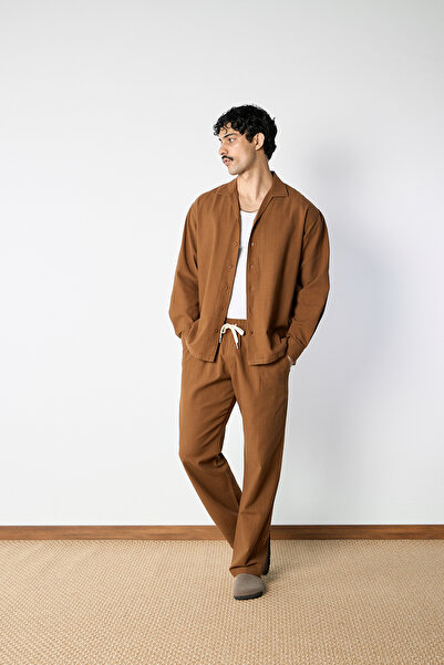 Mesfeno Linen Fabric Oversize Shirt