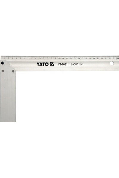 yato Echer unghiular YT-7080, Aluminiu, 250 mm, Argintiu