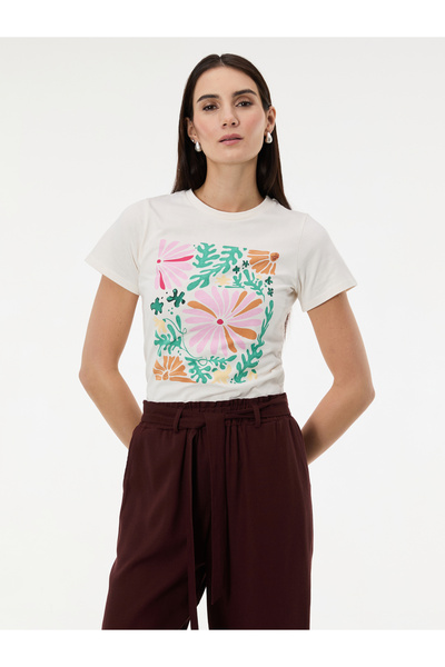 ORSAY Tricou alb de damă imprimat