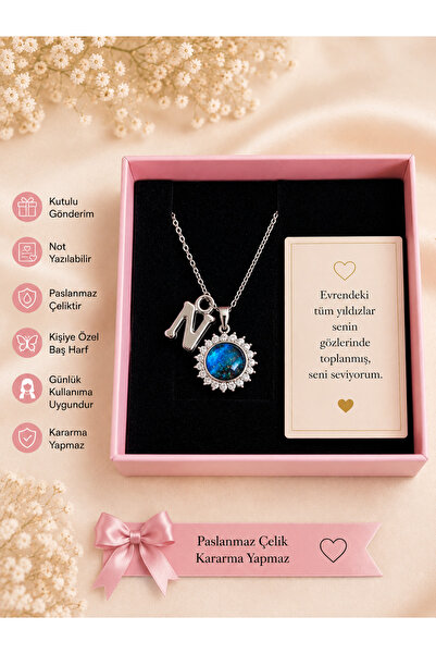 enyessaccessory Women's Steel Galaxy Necklace