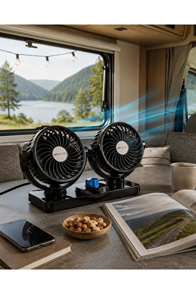Epilons Powerful Car Ventilator with Cigarette Lighter Input and Movable Head