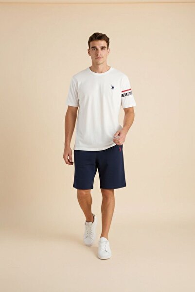 U.S. Polo Assn. Set de pijamale pentru bărbați, din bumbac, cu decolteu rotun...