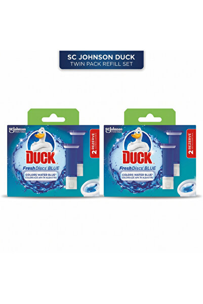 DUCK Pachet 2 X Discuri Fresh Blue Odorizant WC 2 x 36 ml