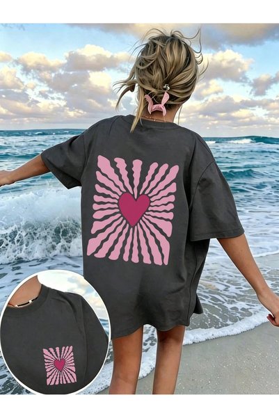 shams style تي شيرت مطبوع من shamss (للنساء)