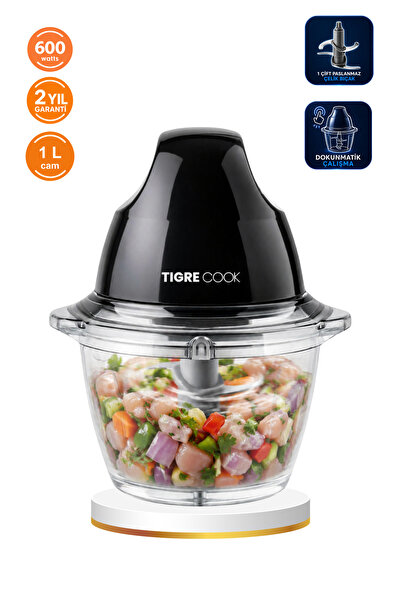 TIGRECOOK Instantchopper FIT 1L Cam Hazneli Et Kıyma & Sebze Rondo Doğrayıcı ...