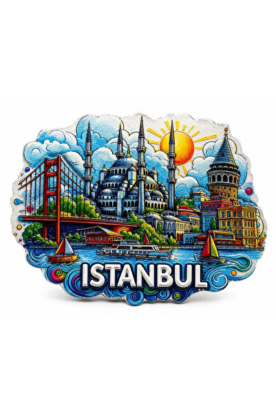 eco port İstanbul Temalı Silikon Buzdolapı Süsü Magnet Alk5373