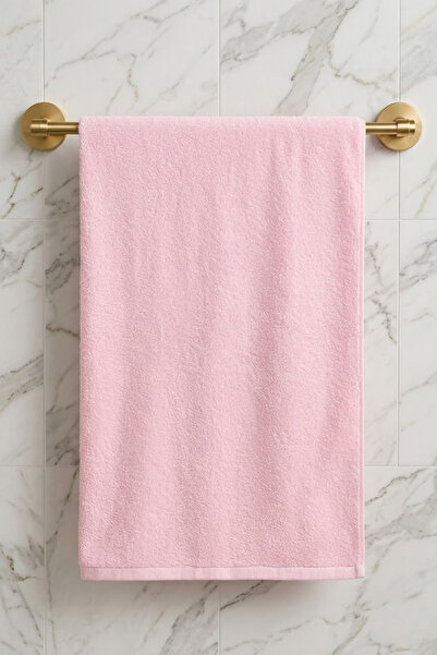 Anılsan Prosop de baie simplu 75x 150 cm - Roz 100% bumbac