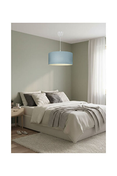 Other Φωτιστικό οροφής μονόφωτο PWL-1091 pakoworld Ε27 σιέλ Φ38x21εκ