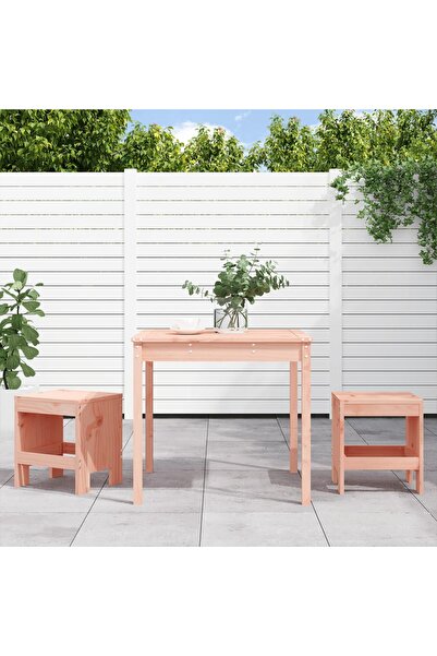 vidaxl Garden bistro set, 3 pieces, solid douglas wood