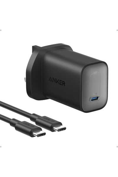 Anker شاحن نانو مع كابل USB-C، 100 واط