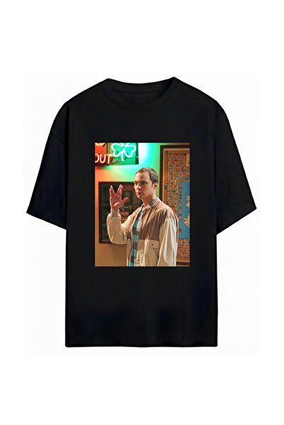 SVART WEAR Tricou unisex oversize The Big Bang Theory, 100% bumbac