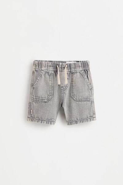 LEFTIES Denim jogger bermuda şort