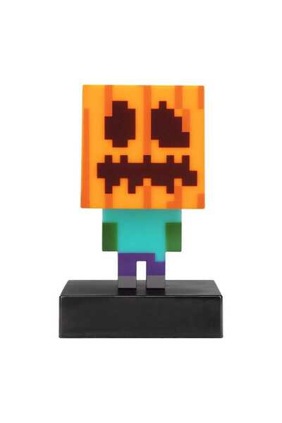 Paladone Products Lumină cu icoane Minecraft, Zombie Jack O' Lantern, 10 cm