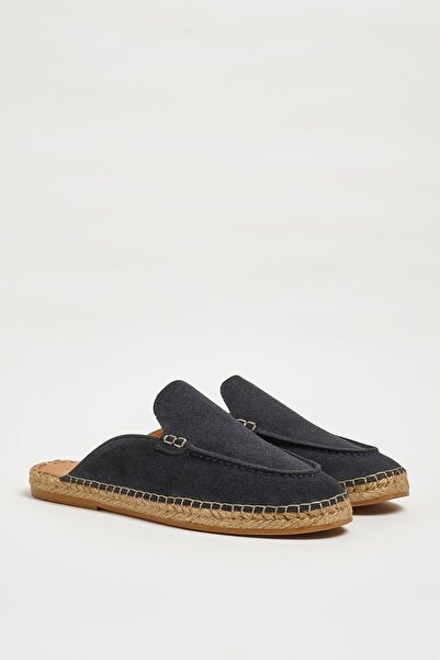 Faruk balkanas Manas Model Genuine Suede Leather Rubber Sole Slippers