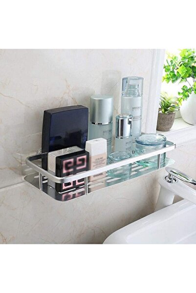 ZenAI Shower shelf, bathroom organizer shelf, aluminum, kitchen storage, silver