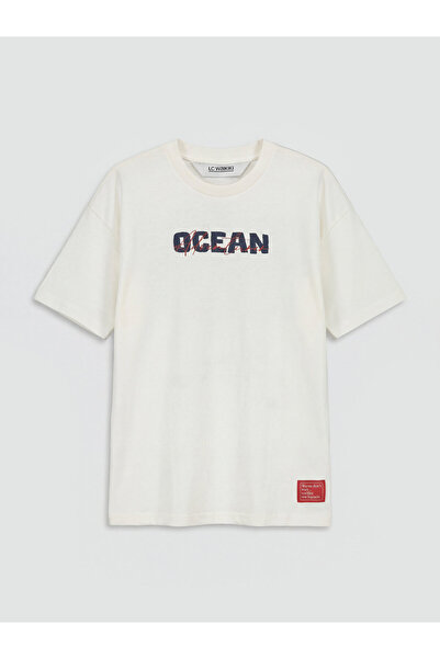 LC Waikiki Tricou de băieți cu guler rotund și imprimeu