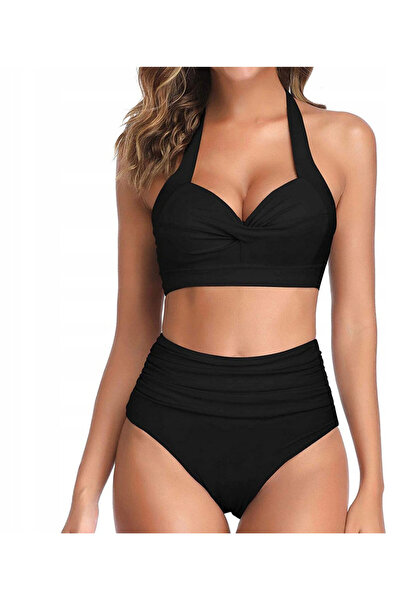 SNM Costum de Baie 2 Piese, SNM, Cupe Intarite, Bretele Legate La Gat, Multic...