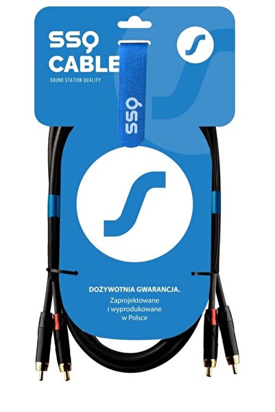 OEM SSQ RCARCA2 SS-1432 Cablu 2x RCA - 2x RCA 2 m Negru