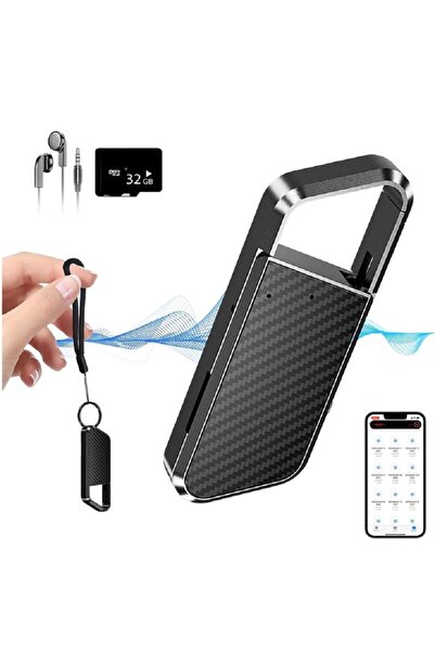 SINZO Mini Reportofon Breloc, Sinzo®, 32GB, Autonomie 13 ore, Activare Vocala...