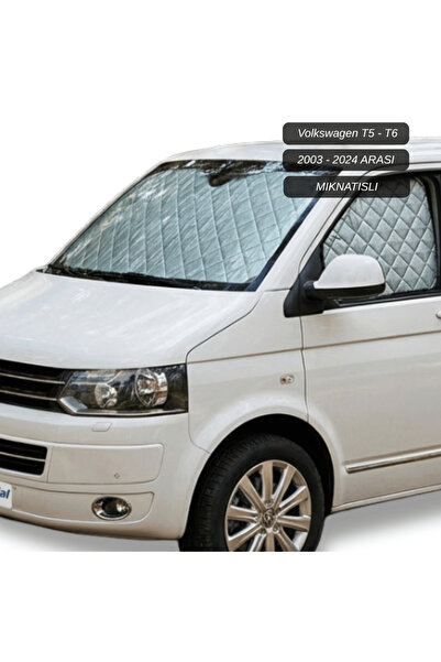 Camperial Motokaravan Ön ve Yan Camlar için Isı Yalıtım Güneşlik Volkswagen T...