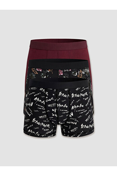 LC Waikiki Set de 3 boxeri flexibili pentru bărbați din bumbac cu formă stand...