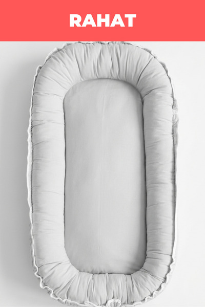Babynest Oval Beşik içi %100 Pamuk Yenidoğan Uyku Yuvası