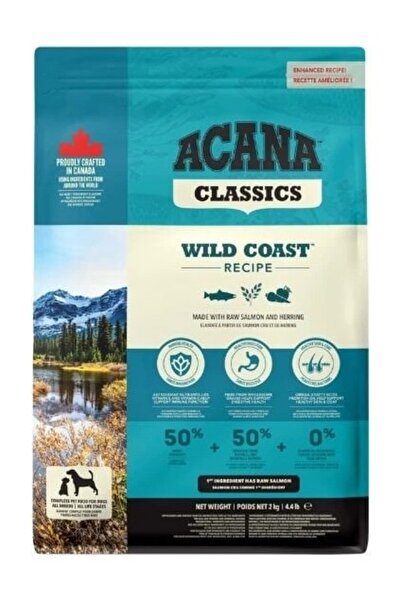 Acana Ashwork Classics Wild Coast Düşük Tahıllı Balıklı ve Sebzeli Yetişkin K...