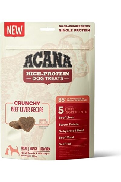 Acana Crunchy Beef Dog Treats 100 gr – Yüksek Proteinli Sığır Etli Köpek Ödül...