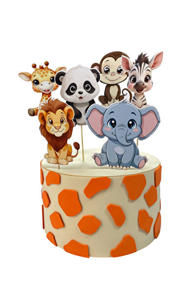 OGELAPARTY Safari konsept pasta kürdanı - Pasta Süsü -Cumcake