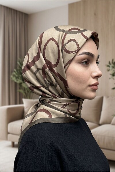 Big ModaEbrar Patterned Soft Scarf - 064