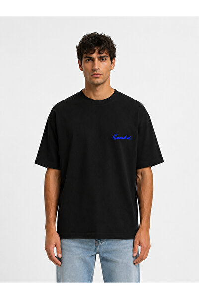 Compostela Unisex Essential New Season Logo Front Printed Oversized Thick Fab...