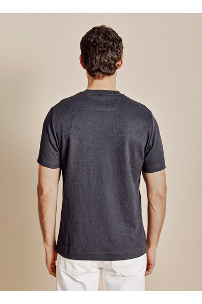 BROOKS BROTHERS Koyu Gri Erkek Standart T-Shirt BBSS26MTS006