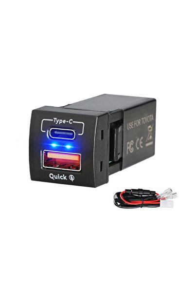 Choice1 شاحن سريع kebidumei من النوع B بقوة 48 واط مع فولتميتر PD+QC3.0 ومنفذ...